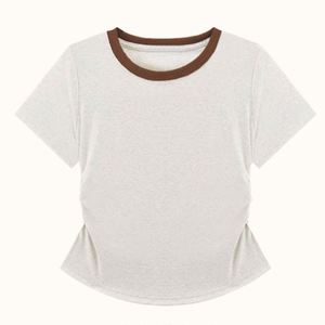 Camisetas de Verano 2025, Color Block, Corte Ajustado, Tejido Ecológico, Transpirable, de Alta Calidad, Estilo Vintage, Personalizables - Product Image 5