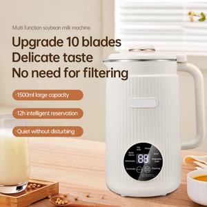 Máquina de Leche de Soya Doméstica con Enchufe para EE. UU. y UE, Regulada, Automática, Multifuncional, Mini, sin Filtro - Product Image 3