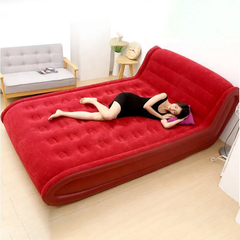 통합 백레스트를 가진 팽창식 airbed 공기 매트리스