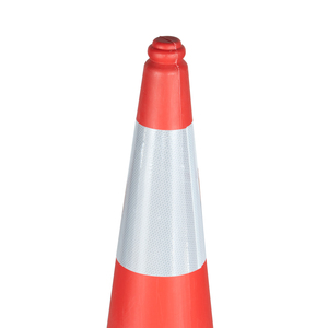 Produit phare : Bande de signalisation routière orange en PE de 1 mètre pour la sécurité routière, les parkings et la construction - Product Image 4