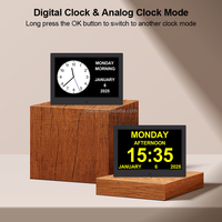 Pro jam tangan Digital 13 "untuk orang tua, arloji analog tampilan besar, jam hari senior, pengingat obat, Alarm Remote Control kustom