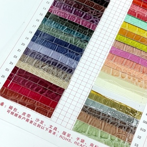 Shiny Glossy <strong>Leather</strong> Fabric crocodile Faux <strong>Leather</strong> <strong>Sheet</strong> for Shoes Bags - Product Image 4