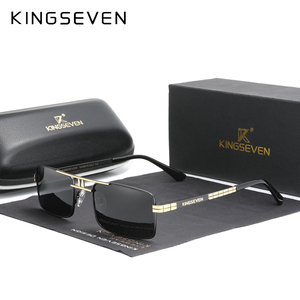 KINGSEVEN <span class=keywords><strong>2022</strong></span> Lunettes de soleil polarisées <span class=keywords><strong>pour</strong></span> hommes, monture vintage en alliage, design rectangulaire <span class=keywords><strong>pour</strong></span> la conduite et la pêche, lunettes de marque, protection solaire 760 - Product Image 5
