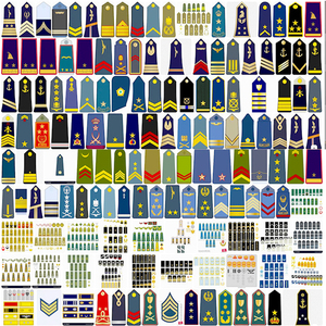 Tùy chỉnh chất lượng cao epaulets phi công huy hiệu chính thức an toàn đồng phục epaulets phụ kiện để hình tùy biến - Product Image 4