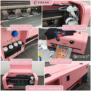 Nouvelle arrivée, imprimante DTF rose A3 avec une tête Xp600 pour vêtements, vêtements pour femmes, rouleau à rouleau pour transfert de film, machine d'impression DTF - Product Image 4