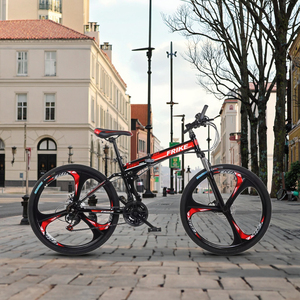 Bicicleta de Montaña Personalizada de 26 Pulgadas, 21 Velocidades, Suspensión Completa, Neumáticos Anchos, Horquilla de Acero, Frenos de Disco, para Adultos - Product Image 2