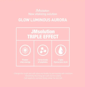 Mascarilla Facial JMSOLUTION GLOW LUMINOUS AURORA con Ácido Hialurónico y Niacinamida para una Piel Radiante, Luminosa y con Tono Uniforme - Product Image 2