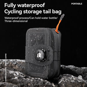 Bolsa Trasera Impermeable para Bicicleta de Carretera ROCKBROS con Cierre de Perilla, Bolsa Trasera de Poliéster para Sillín con Soporte para Botella de Agua para Ciclismo - Product Image 3