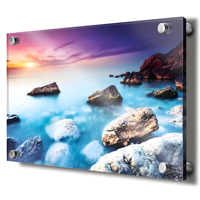 Plaque de porte commerciale en acrylique sérigraphiée, épaisseur optionnelle 1-20mm, logo personnalisé, vis de fixation murale, pour magasin et bureau