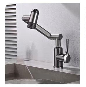 Grifo <span class=keywords><strong>de</strong></span> Lavabo <span class=keywords><strong>para</strong></span> Baño, Monomando, Válvula <span class=keywords><strong>de</strong></span> Cerámica, Agua Fría/Caliente, Diseño Giratorio Multifuncional, Moderno, <span class=keywords><strong>para</strong></span> Lavabo - Product Image 4