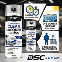 Spray de finition transparente pour voiture 400ml, laque haute brillance résistante aux UV pour la retouche de la peinture, protection et brillance