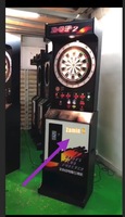 Duoxing Professionelle Elektronische Holz-Dartmaschine Vollautomatisch für Erwachsene Münzbetriebenes Sportspiel Unterhaltungshalle 1 Jahr Garantie