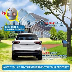 Alıcı uzun son yedek pil DIY güvenlik uyarı sistemi ev ve mülkiyet için güneş enerjisi güvenlik ev Alarm - Product Image 6