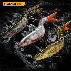 Señuelo de Pesca Multiarticulado, Tipo Crankbait, Hundimiento Lento, Cebo Artificial Biónico para Pesca de Trucha, Lubina y Carpa en Agua Dulce y Salada - Product Image 2