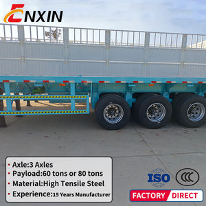 Semirremolque de Plataforma Plana de 4 Ejes <span class=keywords><strong>y</strong></span> 40 Pies a Bajo Precio, Dimensiones del Camión <span class=keywords><strong>y</strong></span> Remolque, Remolque de Plataforma Plana de 40 Pies - Product Image 1