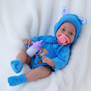 Simulation <b>doll</b> with bottle nipple accessories, soft rubber <b>doll</b> suitable for children's <b>play</b> toys - Product Image 4