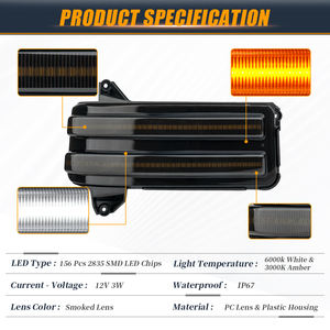 Feux de position, de clignotants et de rétroviseurs LED en gros pour Chevrolet Silverado <span class=keywords><strong>Gmc</strong></span> Sierra 2500 3500 2020-2024 Lampes indicatrices - Product Image 4