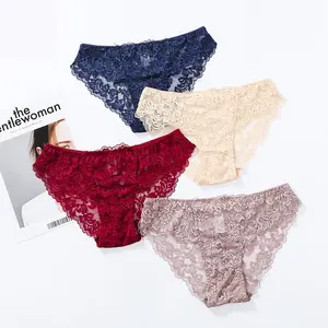 Hoge Kwaliteit Kant Vrouwen Naadloze Laagbouw Panty Onzichtbare Een Stuk Ondergoed Voor Dames Groothandel Sexy Slips