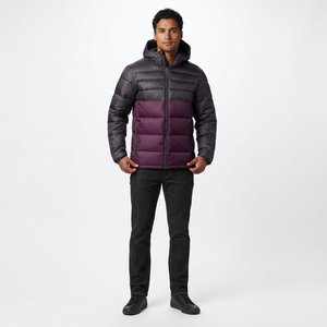 Vestes matelassées pour hommes en toile personnalisée en gros, respirantes, à séchage rapide, brillantes, amovibles, pour l'hiver, service OEM, pour l'extérieur - Product Image 1