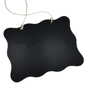 Pizarra de madera de estilo Vintage GLEAVI, tableros de mensajes negros borrables para bodas en casa, fiestas y manualidades decorativas - Product Image 4