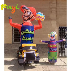 Danse aérienne personnalisée pour boutique affichage Restaurant dessin animé pingouin avec lunettes mascotte gonflable dessin animé Animal - Product Image 2