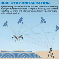 JIUSI D15R Endüstriyel Yüksek Basınçlı 20Mpa RTK Uyumlu Otomatik Temizlik Dronu, Bina Dış Cephesi Yüksek Katlı Pencere Bakımı için