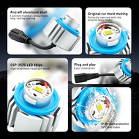 Nuevas Luces LED Antiniebla para Automóvil, Miniatura 1:1, L1B LW5B, Aluminio, 12V 36W, Alta Potencia, Plug and Play, Impermeables