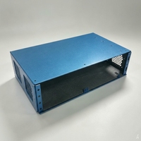 Boîtier métallique thermolaqué, châssis en tôle, boîtier d'équipement métallique, coffret électronique, châssis avec grille de ventilation