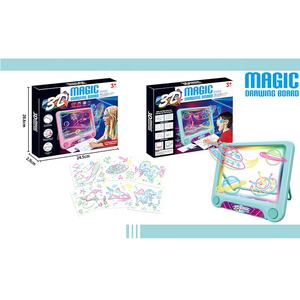 Papan gambar ajaib 3D untuk anak, mainan lukisan edukatif dengan kacamata - Product Image 6