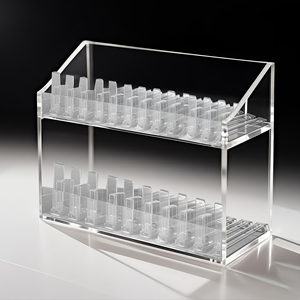 Acrylic Wall-mounted Rack Storage Rack Can Hold <b>up</b> to 40 <b>Bottles</b> of Nail Polish - Product Image 1