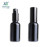 Flacon en verre cosmétique 5ML 10ml 20ml 30ml 50ml Flacon vaporisateur de parfum noir pour nettoyant pour le visage Crème pour le visage Mascara Goutte pour les yeux Perruques