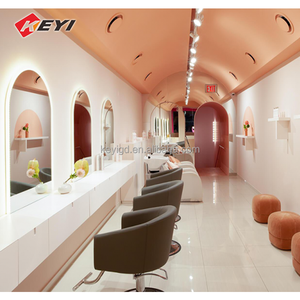 Tùy Chỉnh Thiết Kế Sang Trọng Phong Cách Hiện Đại Chăm Sóc Tóc Hiển Thị Kệ Chăm Sóc Tóc Hiển Thị Giá Đồ Nội Thất Tóc Salon Hiển Thị Kệ Đứng - Product Image 6