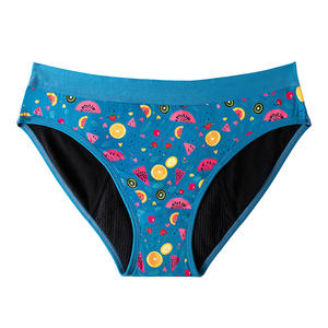 Culottes de première qualité pour femme, taille XXS, motif uni, avec 4 couches de sécurité, taille mi-haute, confortables, respirantes, séchage rapide, coton et élasthanne - Product Image 5