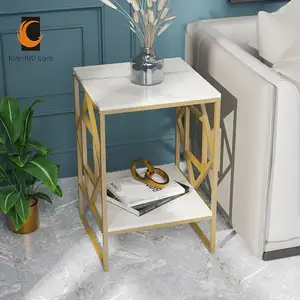 Console Table Gold Luxury Modern Coffee End Table Set Of 2 Corner Table For Living Room