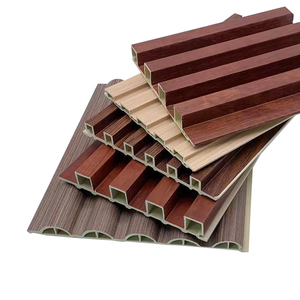 Panneau mural en <span class=keywords><strong>bois</strong></span> rainuré Madera, panneau mural décoratif intérieur en PVC, panneau mural rainuré WPC, vente en gros - Product Image 5