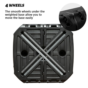 Base de paraguas de plástico de venta caliente Base de paraguas al aire libre Base de paraguas compensada - Product Image 4