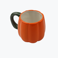 2025 mejor venta creativa 3D porcelana calabaza taza novedad otoño cosecha taza de café para el Día de Acción de Gracias microondas seguro