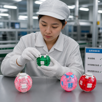 Balle anti-stress en plastique à rotation fluide et réduction de pression, jouet puzzle pour soulager le stress