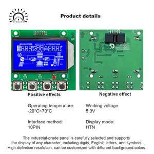 Module d'affichage LCD personnalisé OEM ODM VA HTN avec puce intégrée à rétroéclairage <span class=keywords><strong>bleu</strong></span>-<span class=keywords><strong>vert</strong></span> pour onduleur - Product Image 6
