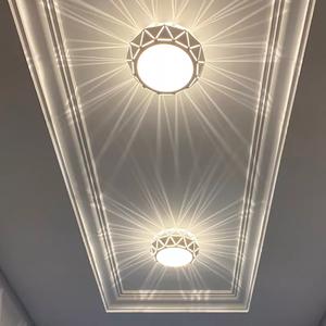 โคมไฟเพดาน Led ติดเพดาน,โคมไฟเพดานสร้างสรรค์สปอตไลท์หลากสีสันทางเดินคริสตัลตามสั่ง - Product Image 2