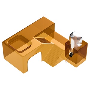 Plateforme de cage pour <span class=keywords><strong>hamster</strong></span> avec nid panoramique transparent, petite villa pour animaux de compagnie, bouteille d'eau, gamelle et accessoires décoratifs - Product Image 5