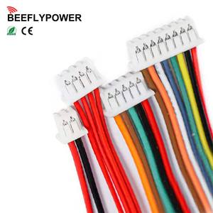 BEEFLYPOWER Konektor Elektronik JST Betina dengan Isolasi Nilon dan Selubung PVC, Konduktor Tembaga Murni, Pitch 1.25mm, 2 3 4 5 Pin - Product Image 1