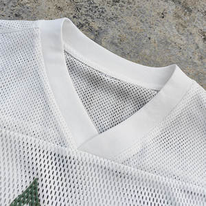 Huili 새로운 디자인 여름 경량 메쉬 티셔츠 특대 맞춤 남성 맞춤형 로고 인쇄 <span class=keywords><strong>V</strong></span> 넥 반팔 그래픽 티 - Product Image 3