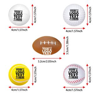 Mini Juguete Deportivo Antiestrés con Logotipo Personalizado, Juguete de Espuma Pequeño para Promociones, Regalo Antiestrés para Eventos Deportivos, Oficina, Escuela - Product Image 6