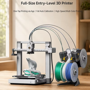 Bambu Lab A1 3D Printer 256x256x256mm High Speed 500mm/s Auto Calibration Multi Color with AMS Lite Support FDM Printer