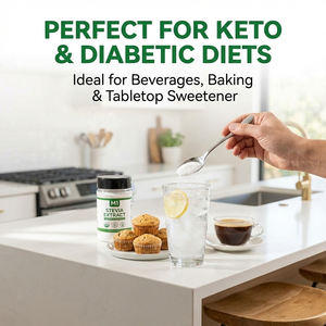 Extracto de Stevia Orgánico Natural <span class=keywords><strong>en</strong></span> <span class=keywords><strong>Polvo</strong></span>, Alto Contenido de Esteviósidos, Grado Alimenticio, Edulcorante Sin Calorías, Soluble <span class=keywords><strong>en</strong></span> Agua, Fábrica de Shandong - Product Image 5