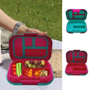 Bento Box for Teens Kids Lunch Box Containers Versatile Leakproof 4-Compartment Bento-Style Lunch Box Portion-Controlled Meals - Product Image 2