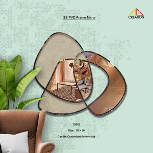 Élégant miroir de cadre SS 304 PVD avec un matériau durable de qualité supérieure offrant une résistance à la corrosion brillance durable et une modernité élégante - Product Image 5