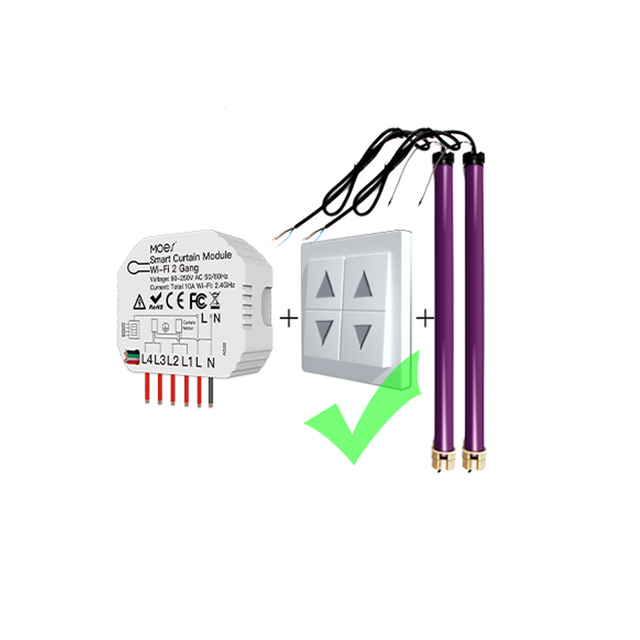 Smart Home System Tuya Rf Curtain Mini Switch Module Wifi Zigbee 3.0 Network Switch Module