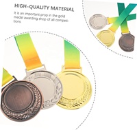 Médailles de football en or, argent et bronze, activités sportives, médailles métalliques à suspendre, récompenses, médailles sportives